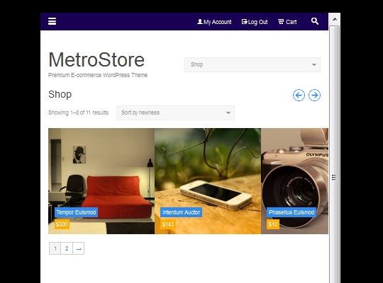 MetroStore screenshot