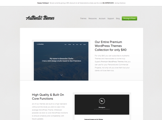 authenticthemes screenshot