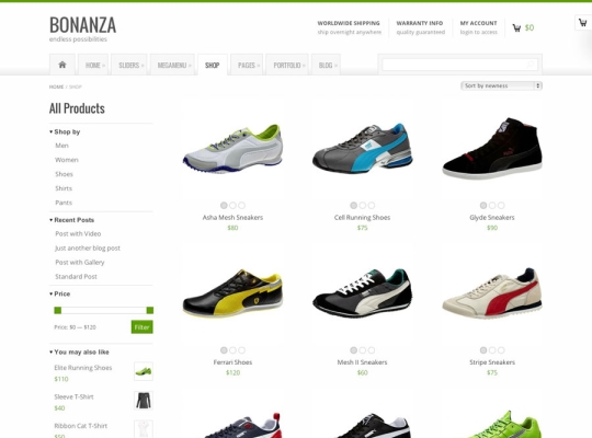 bonanza responsive multipurpose wordpress theme