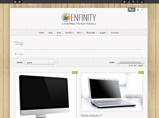 enfinity screenshot