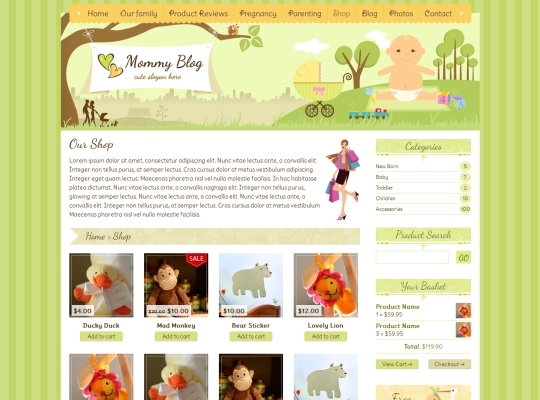mommy blog screenshot