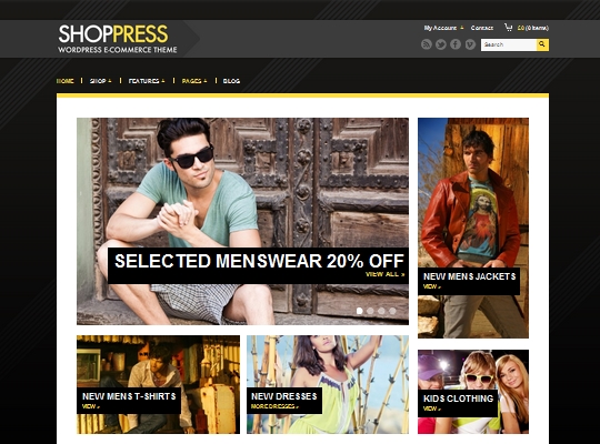 shoppress responsive woocommerce wordpress theme
