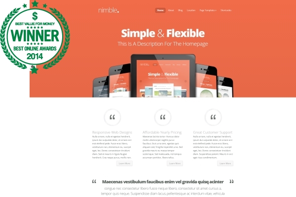 awarded-best-premium-wordpress-business-themes-nimble