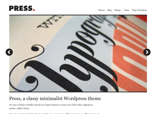 best-minimalist-wordpress-themes-press