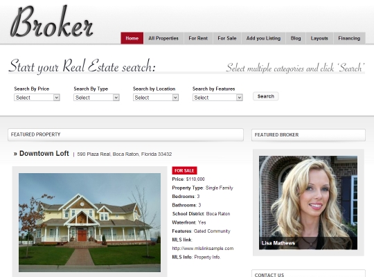 best-wordpress-real-estate-themes-broker