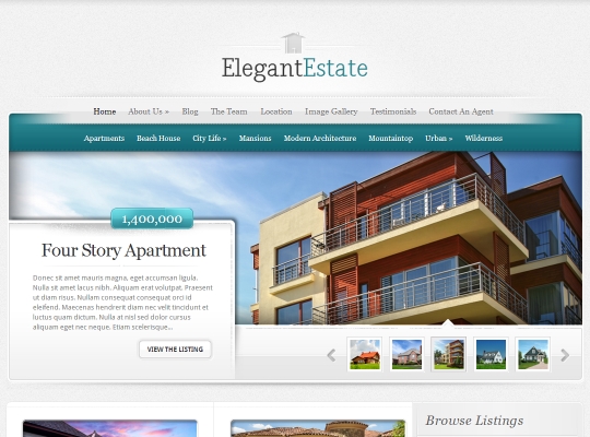 best-wordpress-real-estate-themes-elegantestate