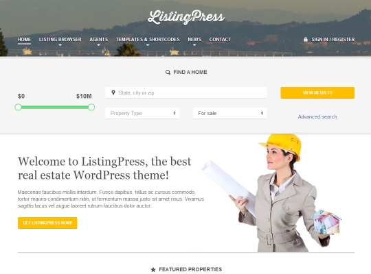 best-wordpress-real-estate-themes-listingpress