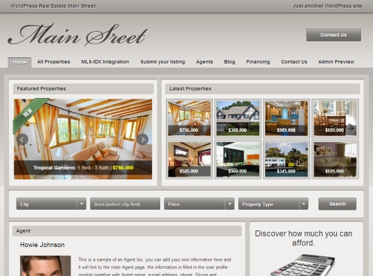 best-wordpress-real-estate-themes-mainstreet