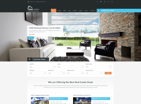 best-wordpress-real-estate-themes-real-homes