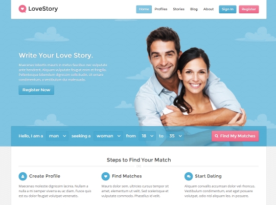 lovestory-dating-wordpress-theme