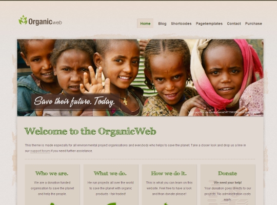 Organic-Web WordPress theme screenshot
