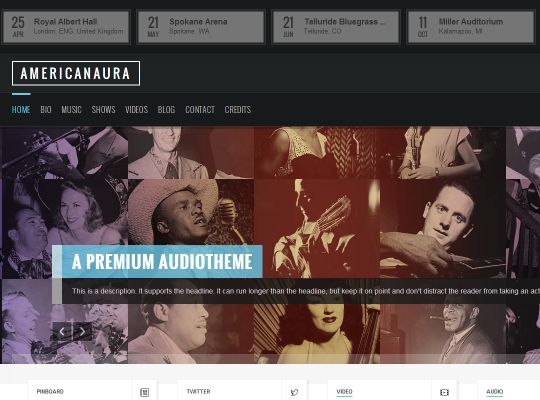 WordPress theme Americanaura screenshot