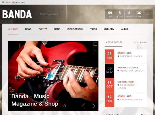 WordPress theme Banda
