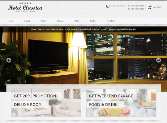 Hotel-Classica Theme Screenshot
