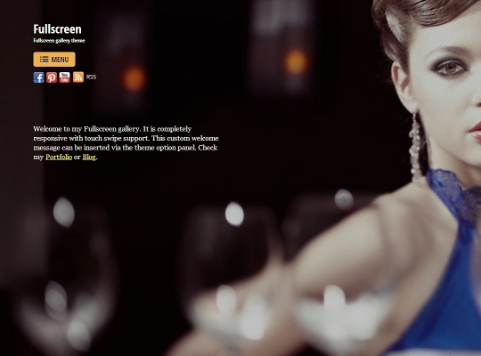 Screenshot of WordPress Theme Fullscreen
